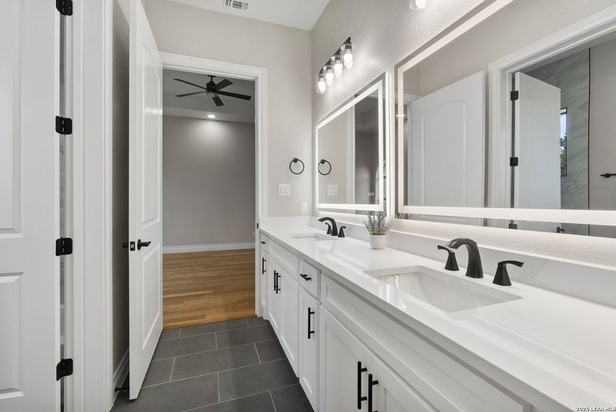 Furnished interior view inside a new home in , New Braunfels (Image 8).