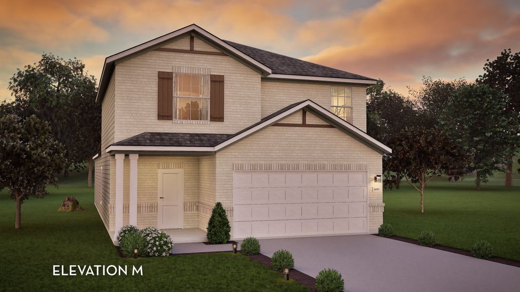 Representative exterior photo of a completed home built from the Ash by CastleRock Communities in Colony at Pinehurst, Pinehurst, TX (Image 2).