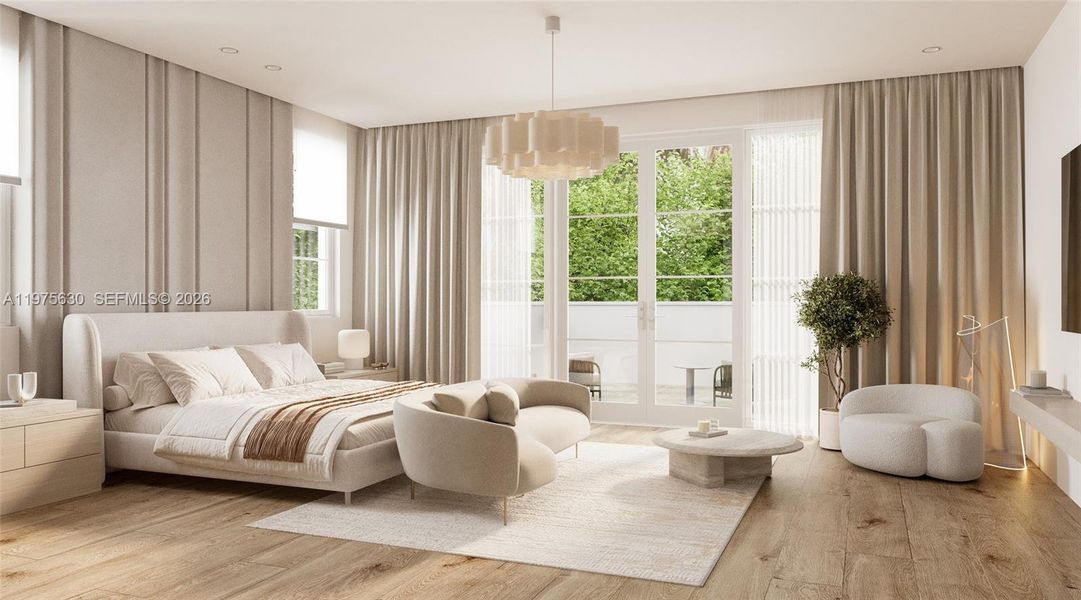 Furnished interior view inside a new home in , Coral Gables (Image 9).