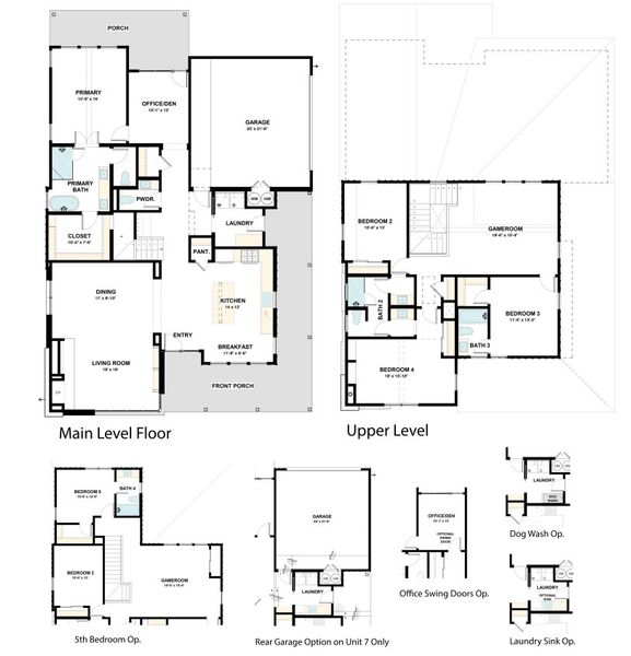 2D floor plan layout for the The Bowie by Masonwood Homes in Brahmans Draw, Spicewood, TX (Image 1). 2D floor plan layout for the The Bowie by Masonwood Homes in Brahmans Draw, Spicewood, TX (Image 1).