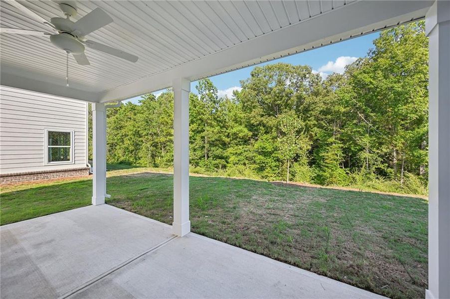 Exterior details and patio area of a home in Neely Farm, Covington (Image 2). Exterior details and patio area of a home in Neely Farm, Covington (Image 2).
