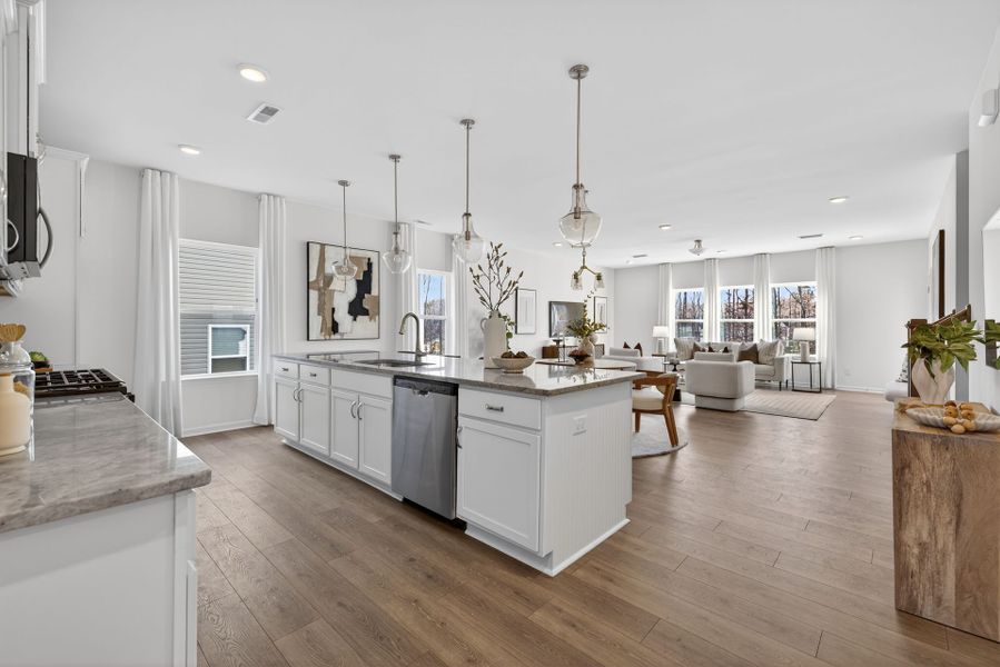 Furnished interior view inside a new home in Copper Ridge at Flowers Plantation, Clayton (Image 6).