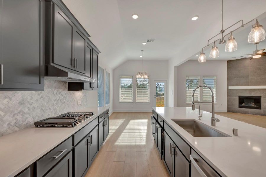 Furnished interior view inside a new home in The Oaks on 6th Street, Magnolia (Image 10).