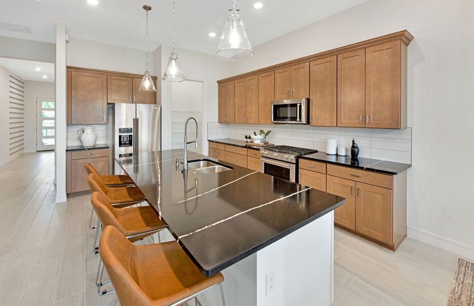 Representative furnished interior of a home built from the Prestige by DiVosta in Emerson Oaks, Vero Beach (Image 29).