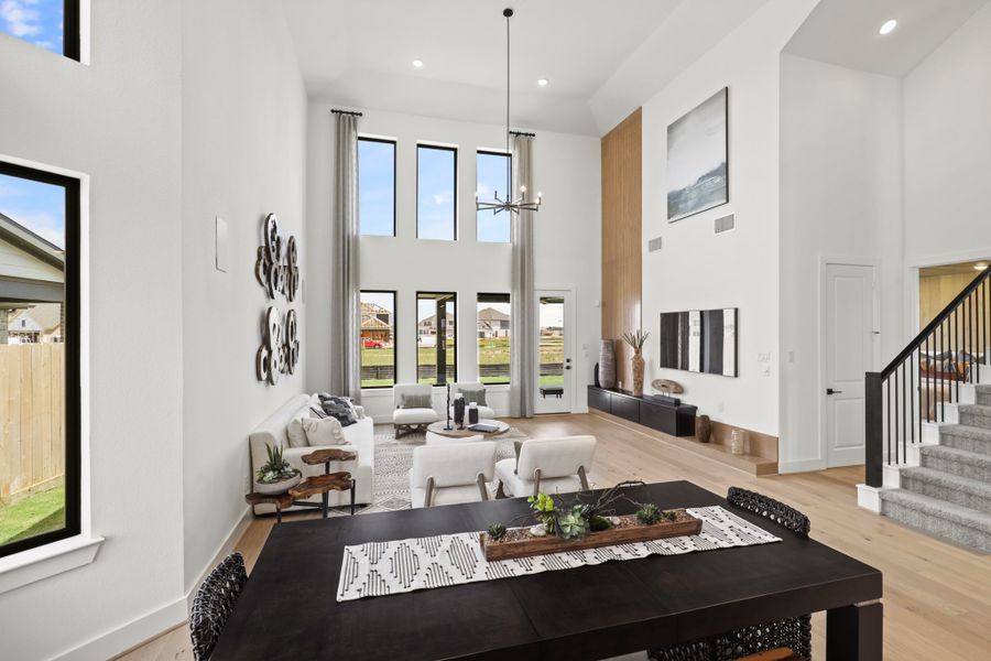 Furnished interior view inside a new home in Harvest Green 50', Richmond (Image 10).