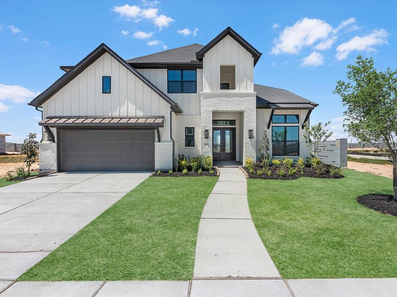 Front exterior of a new home in Jubilee, Hockley, TX, highlighting curb appeal (Image 2). Front exterior of a new home in Jubilee, Hockley, TX, highlighting curb appeal (Image 2).