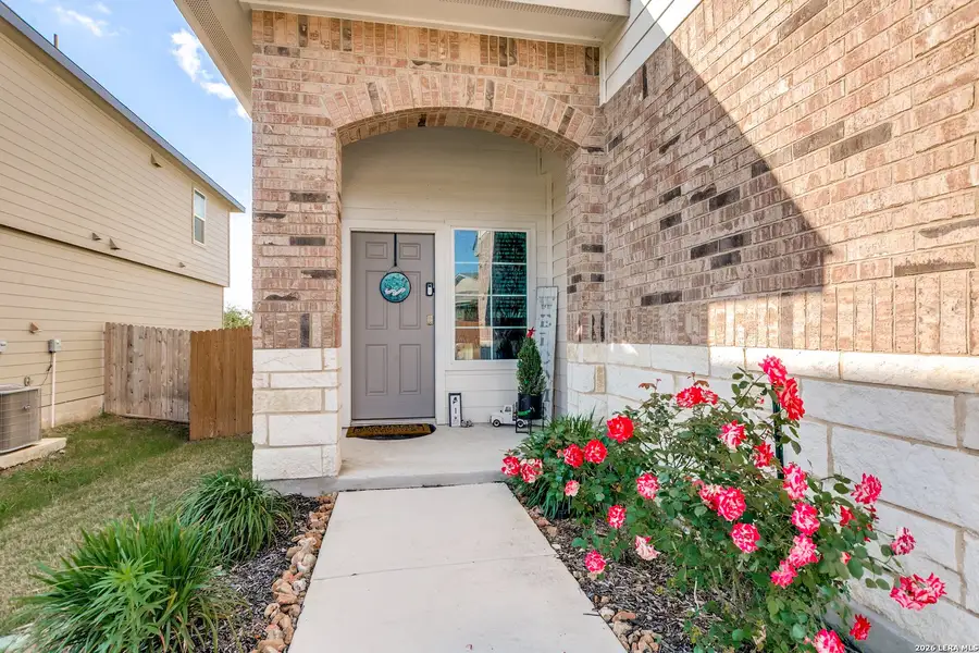 Exterior details and patio area of a home in Redbird Ranch, San Antonio (Image 3).