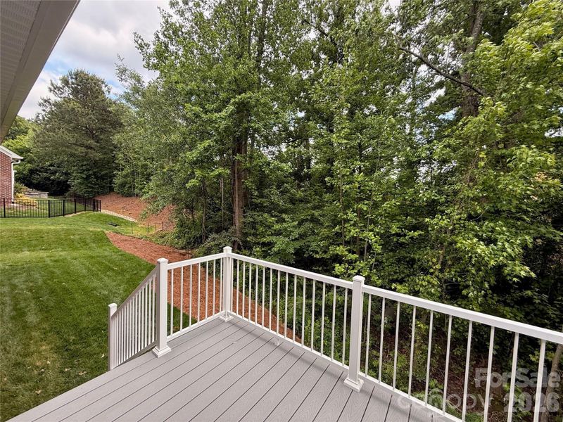 ...with steps to the back yard.