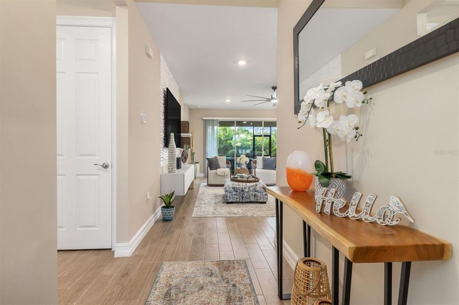 Furnished interior view inside a new home in , Punta Gorda (Image 32).