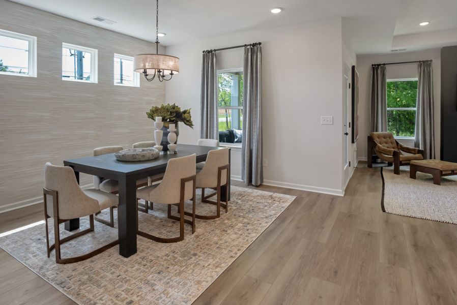 Furnished interior view inside a new home in The Oaks, Clarksville (Image 25).