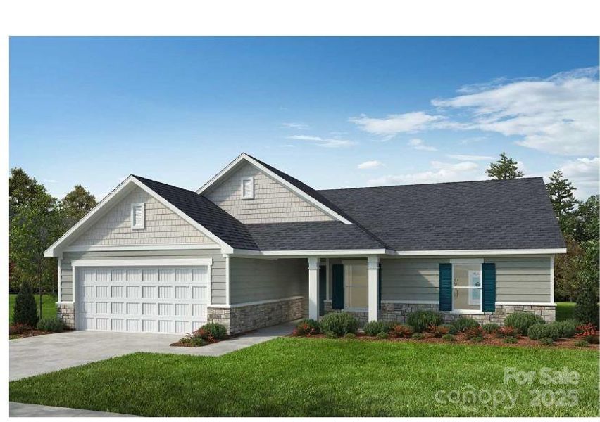 Front exterior of a new home in Bella Vista Heritage, Denver, NC, highlighting curb appeal (Image 1). Front exterior of a new home in Bella Vista Heritage, Denver, NC, highlighting curb appeal (Image 1).