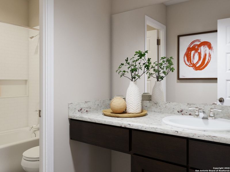 Close-up of interior finishes inside a home in Abbott Place, St. Hedwig (Image 19).