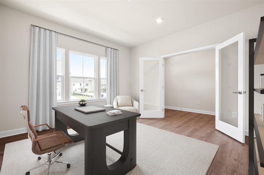 Representative furnished interior of a home built from the York by Ryan Homes in Linden Park, Moore (Image 9). Representative furnished interior of a home built from the York by Ryan Homes in Linden Park, Moore (Image 9).