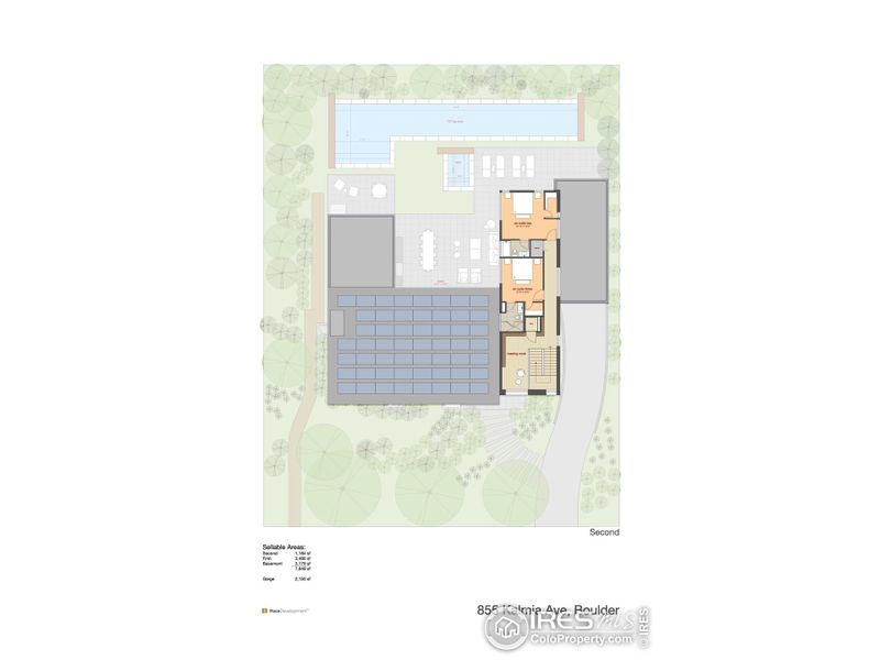 2D floor plan layout of this home in , Boulder, CO (Image 4).