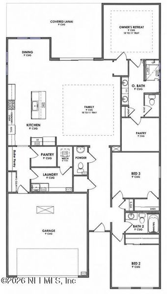 2D floor plan layout of this home in , St. Johns, FL (Image 3).