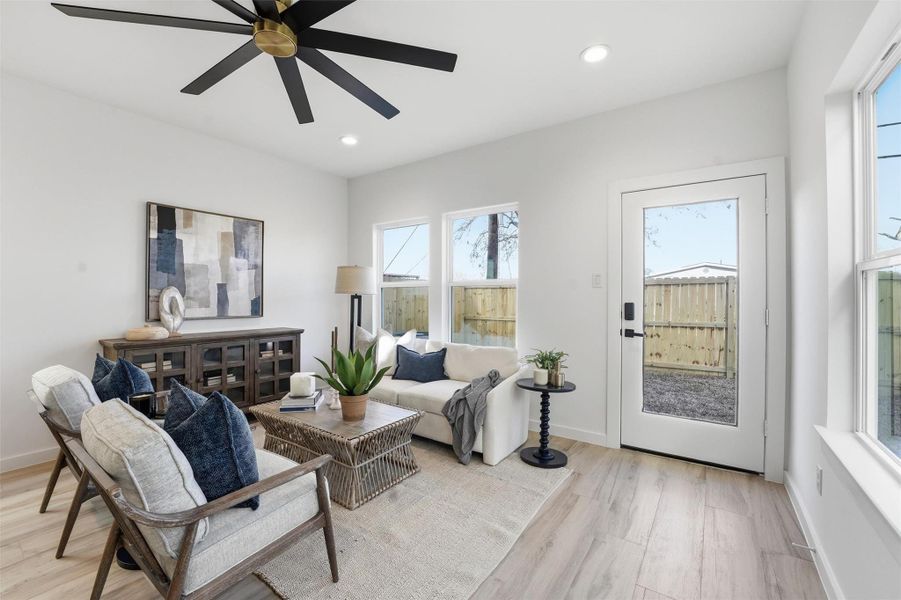 Furnished interior view inside a new home in , La Porte (Image 12).