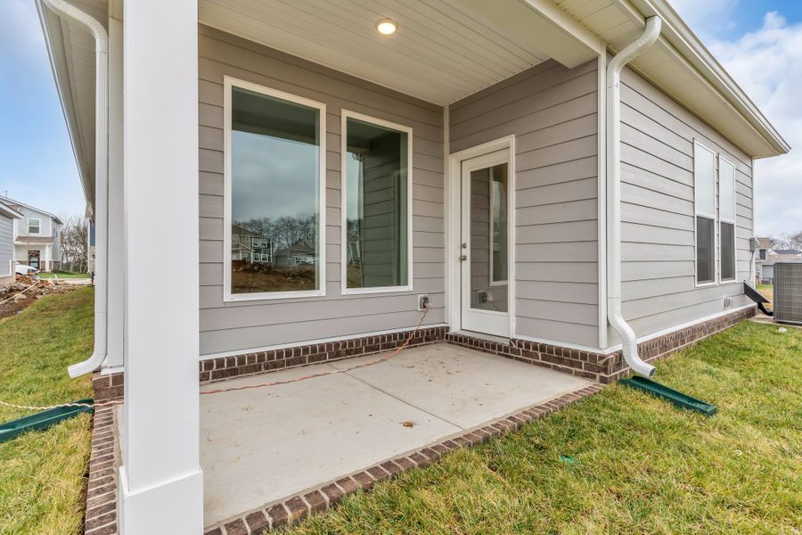 Exterior details and patio area of a home in Nexus – Park Collection, Gallatin (Image 3).