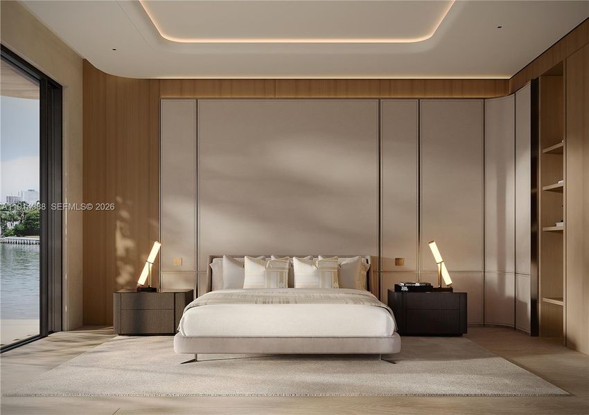 Furnished interior view inside a new home in , Miami Beach (Image 18).