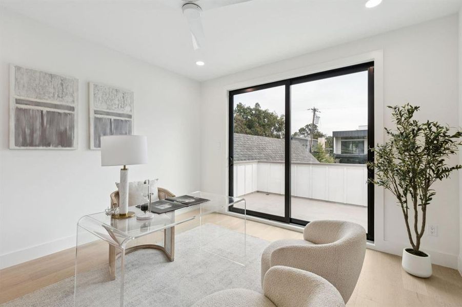 Furnished interior view inside a new home in , Dallas (Image 9).