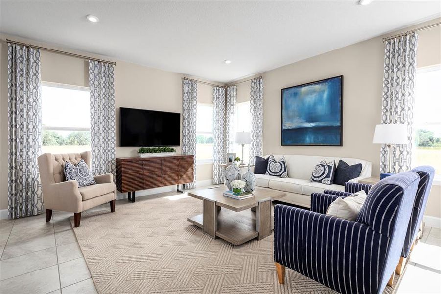 Furnished interior view inside a new home in Villa Mar, Winter Haven (Image 7).