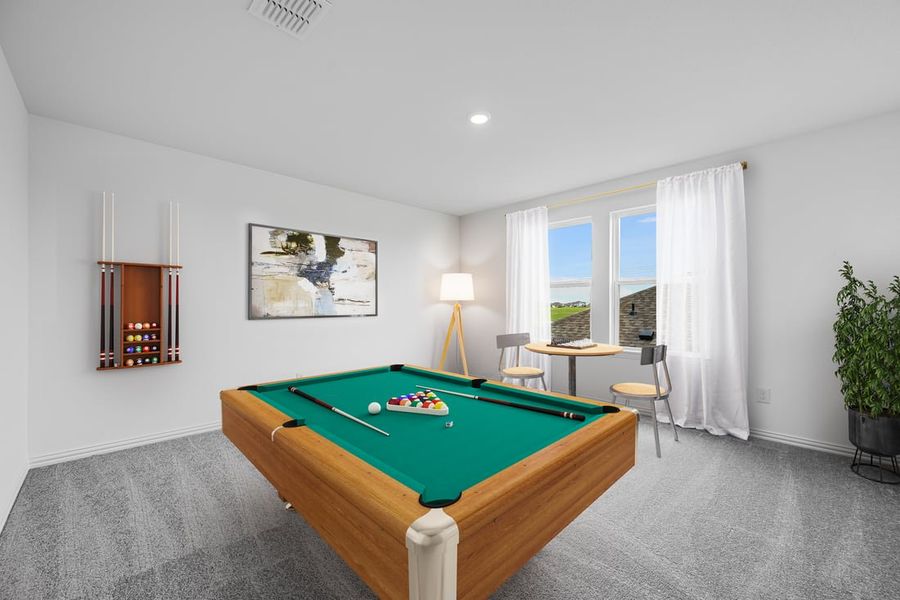 Representative furnished interior of a home built from the Georgetown by Taylor Morrison in River Ridge, Crandall (Image 13).