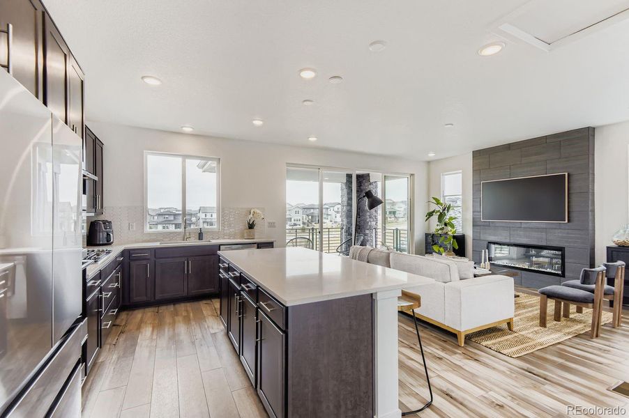 Furnished interior view inside a new home in Sterling Ranch, Littleton (Image 16).