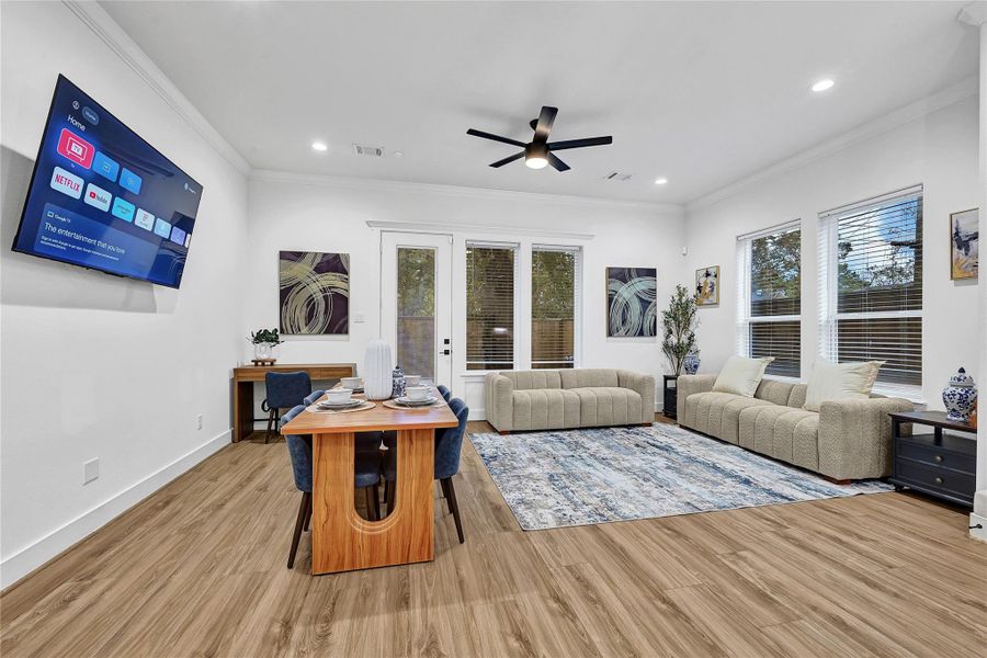 Furnished interior view inside a new home in , Houston (Image 7).