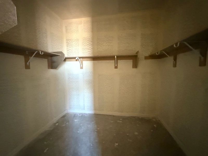 Primary walk in closet