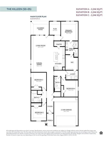2D floor plan layout of this home in , Dayton, TX (Image 4).