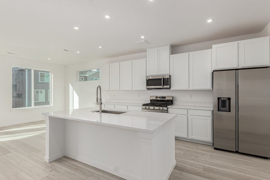 Furnished interior view inside a new home in Parkside at Victory Ridge, Colorado Springs (Image 3).