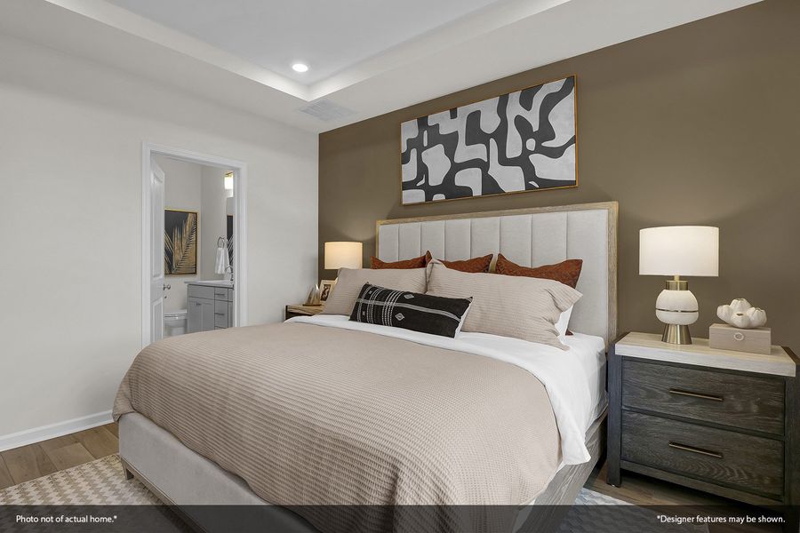 Furnished interior view inside a new home in Ovation at Sweetbrier, Durham (Image 17).