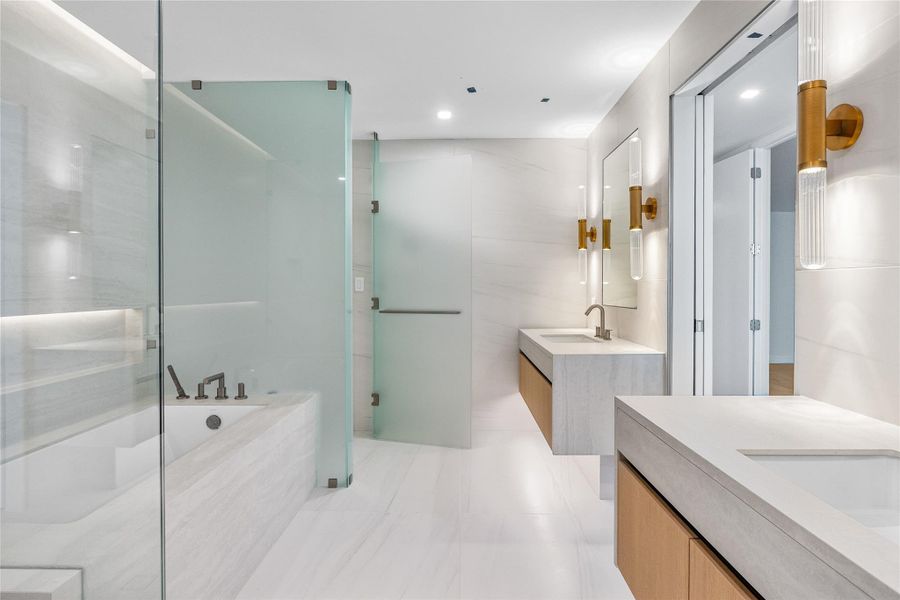 Furnished interior in a model home at Casamar in Pompano Beach (Image 63).