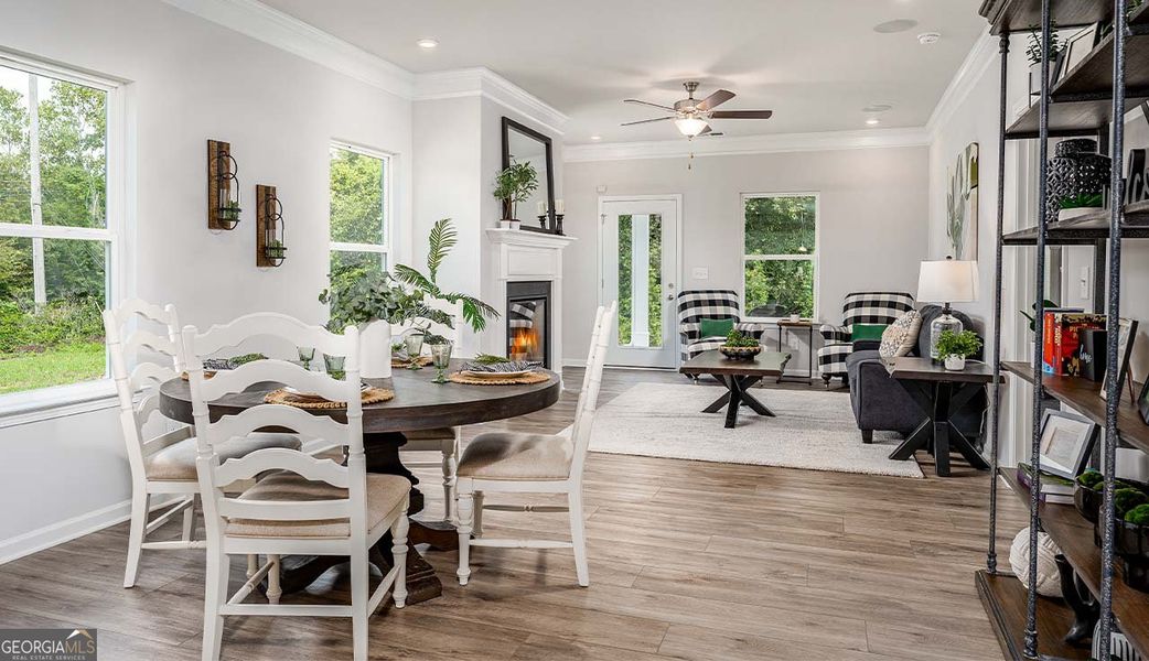 Furnished interior view inside a new home in Cobblestone Crossing Commons, Byron (Image 12). Furnished interior view inside a new home in Cobblestone Crossing Commons, Byron (Image 12).