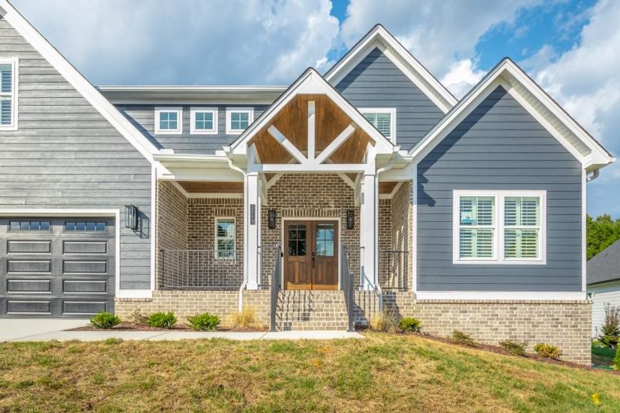 Representative exterior details of a home built from the Autumnbrook C by Riverstone Construction, LLC in Faith View, Ooltewah (Image 3). Representative exterior details of a home built from the Autumnbrook C by Riverstone Construction, LLC in Faith View, Ooltewah (Image 3).