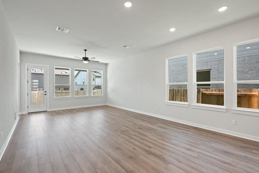 Spacious, unfurnished interior of a new home in Arbor Collection at Lariat, Liberty Hill (Image 28). Spacious, unfurnished interior of a new home in Arbor Collection at Lariat, Liberty Hill (Image 28).