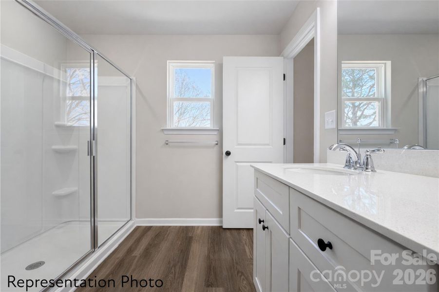 Furnished interior view inside a new home in , Charlotte (Image 5).