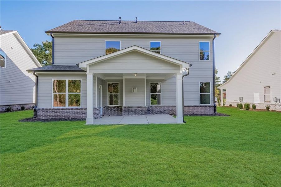 Exterior details and patio area of a home in , Buford (Image 3). Exterior details and patio area of a home in , Buford (Image 3).