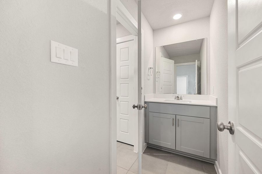 Furnished interior view inside a new home in Sundance Cove - Premier Series, Crosby (Image 10).