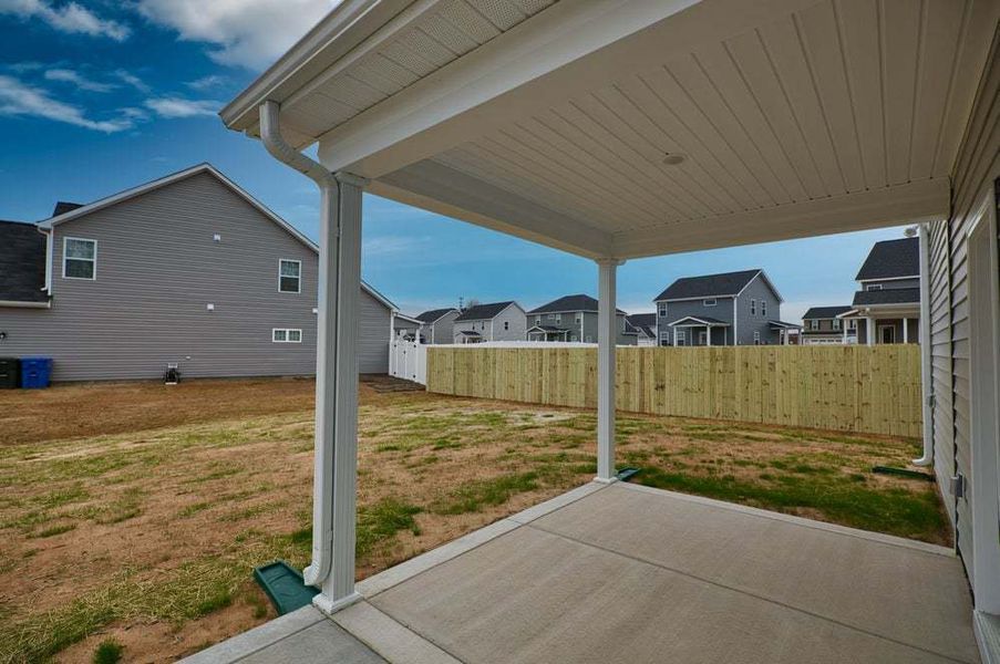 Covered Porch with Patio Option