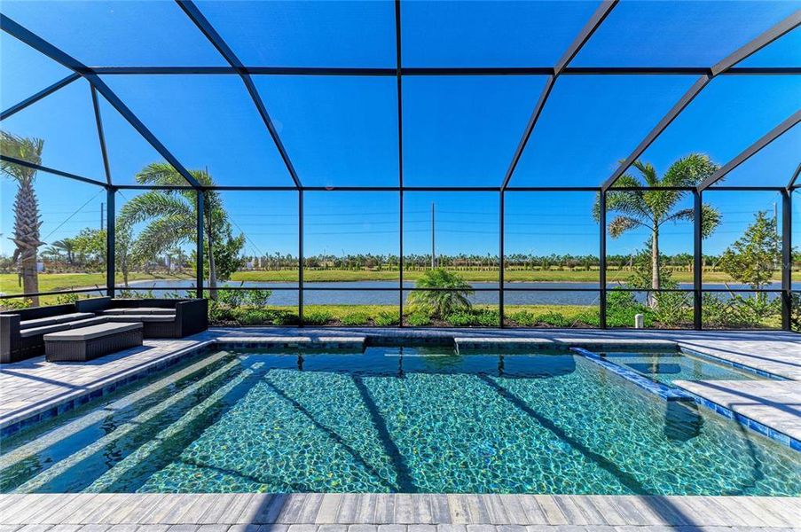 Exterior details and patio area of a home in Calusa Country Club, Lakewood Ranch (Image 32).