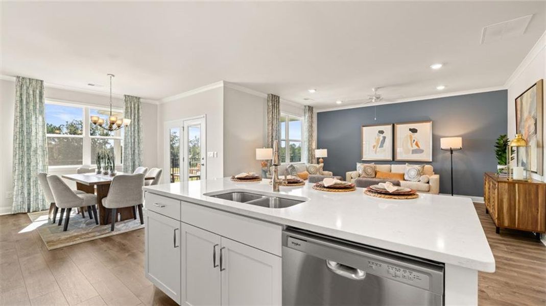 Furnished interior view inside a new home in Oak Ridge Meadows, Locust Grove (Image 21). Furnished interior view inside a new home in Oak Ridge Meadows, Locust Grove (Image 21).