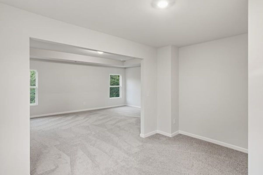 Representative unfurnished interior of a home built from the Clayton by Piedmont Residential in Hampton Ridge, Jefferson (Image 27).