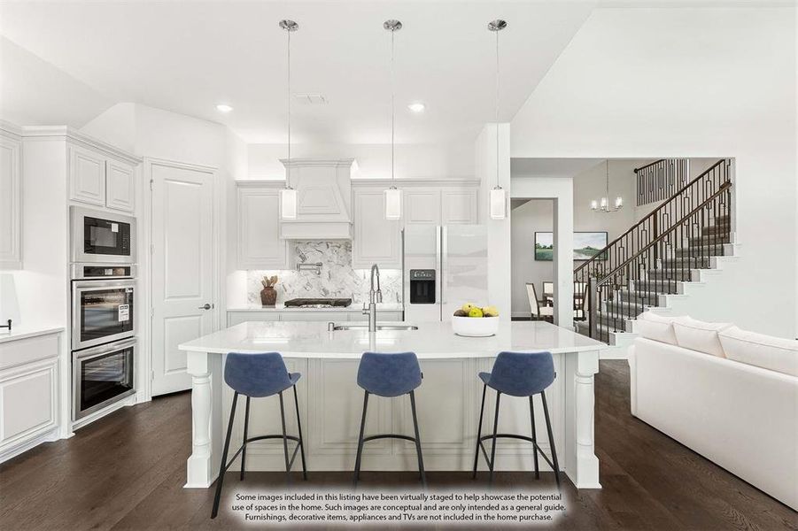 Furnished interior view inside a new home in Chaparral Park, Oak Point (Image 13).