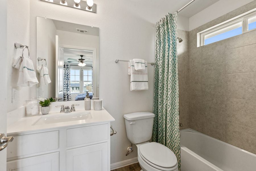 Furnished interior view inside a new home in Whisper Valley, Manor (Image 17).