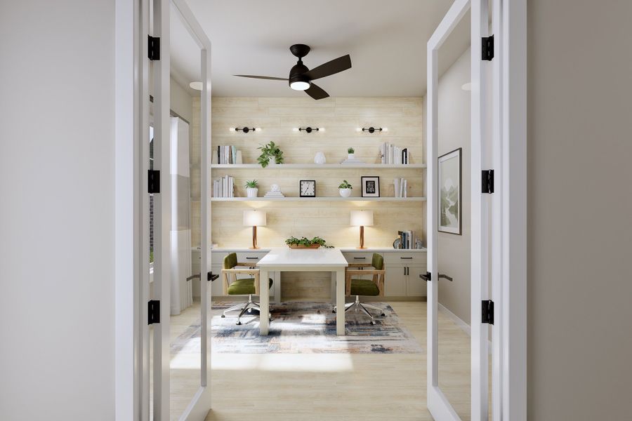Representative furnished interior of a home built from the The Beeville by David Weekley Homes in La Cima, San Marcos (Image 5).