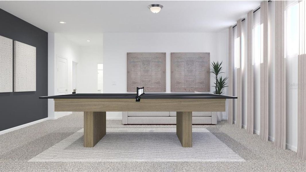 Furnished interior view inside a new home in , Clermont (Image 6).