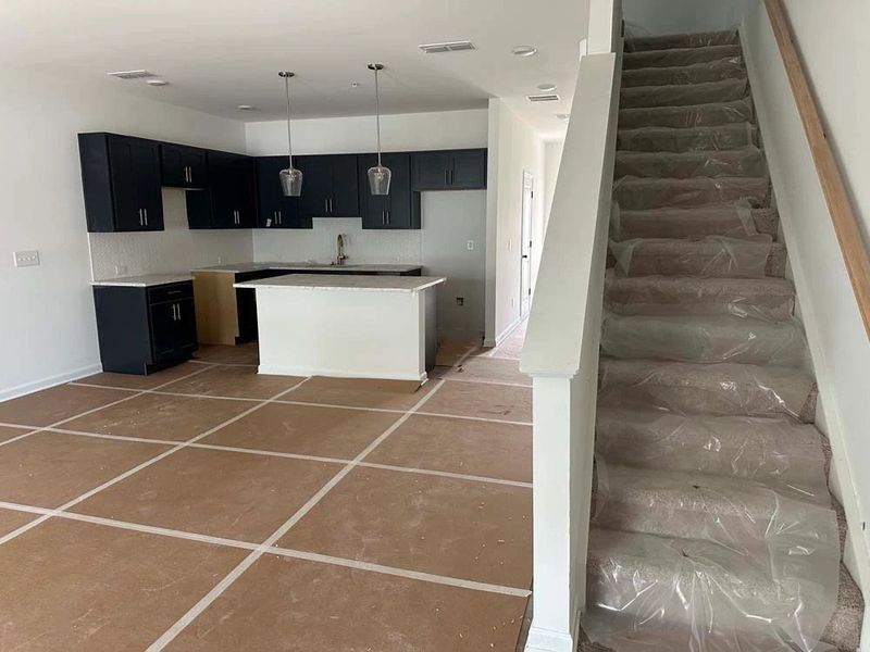 Foyer & Family Room Construction Progress