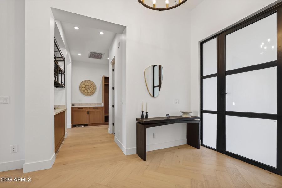 Entryway w/ Switchglass Front Door