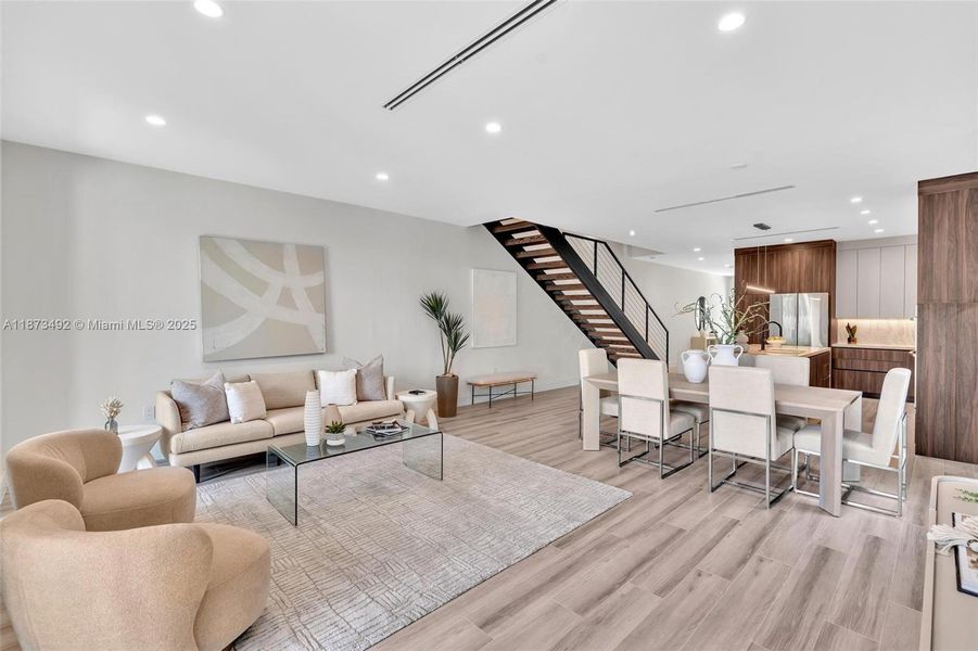 Furnished interior view inside a new home in , Miami (Image 14). Furnished interior view inside a new home in , Miami (Image 14).