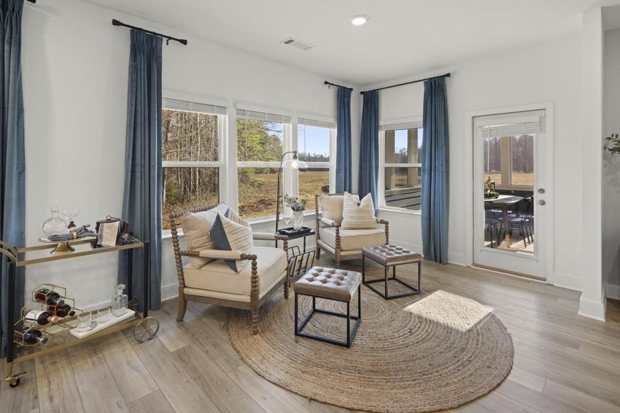 Furnished interior view inside a new home in The Court at Gainesville Township, Gainesville (Image 12).